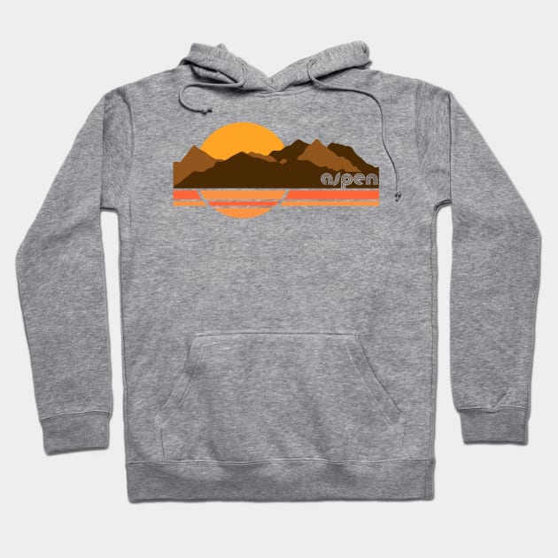 Aspen Retro 70s Tourist Souvenir Hoodie by darklordpug